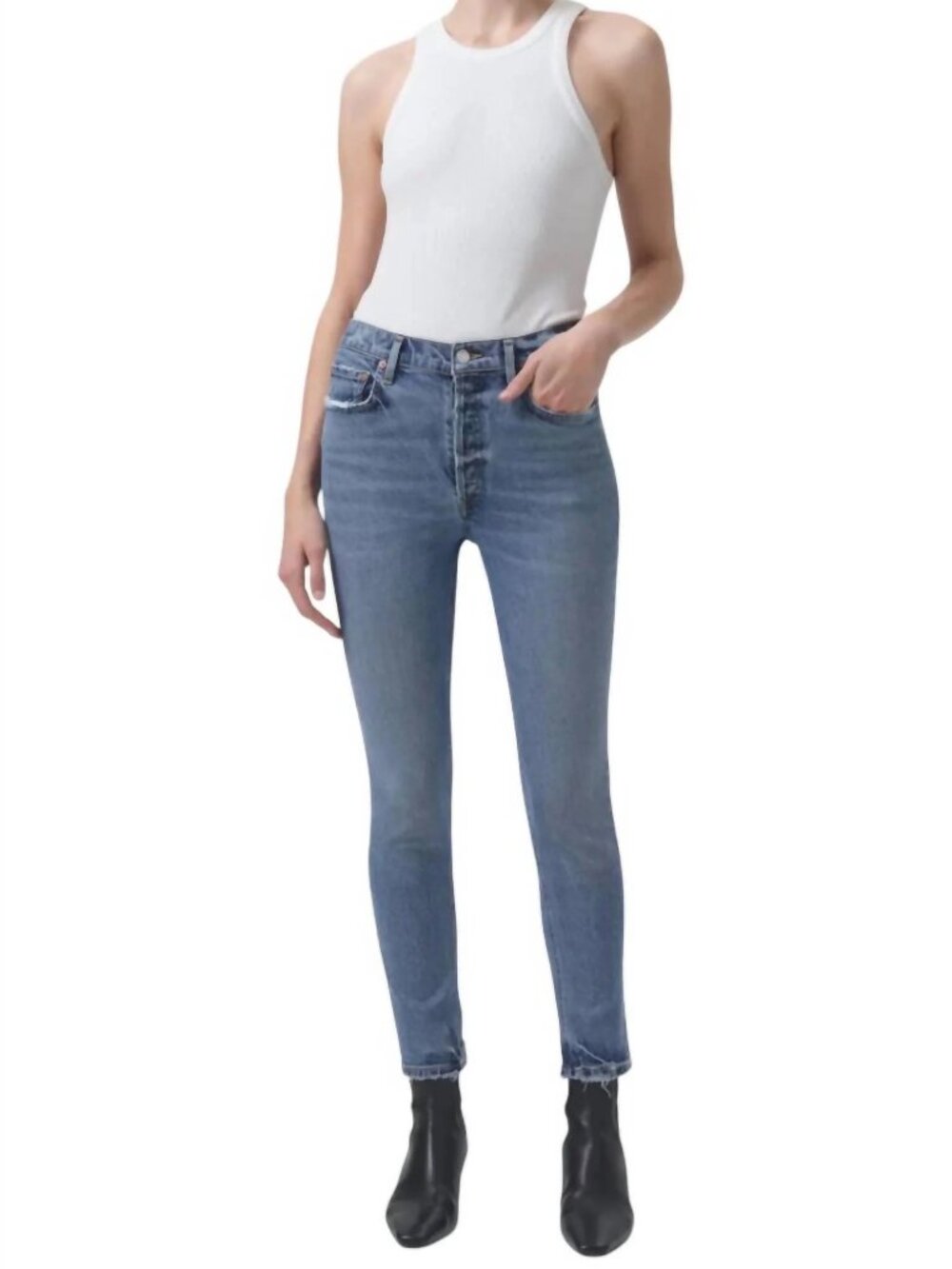 AGOLDE Nico size 24 Light Blue women’s skinny Jeans